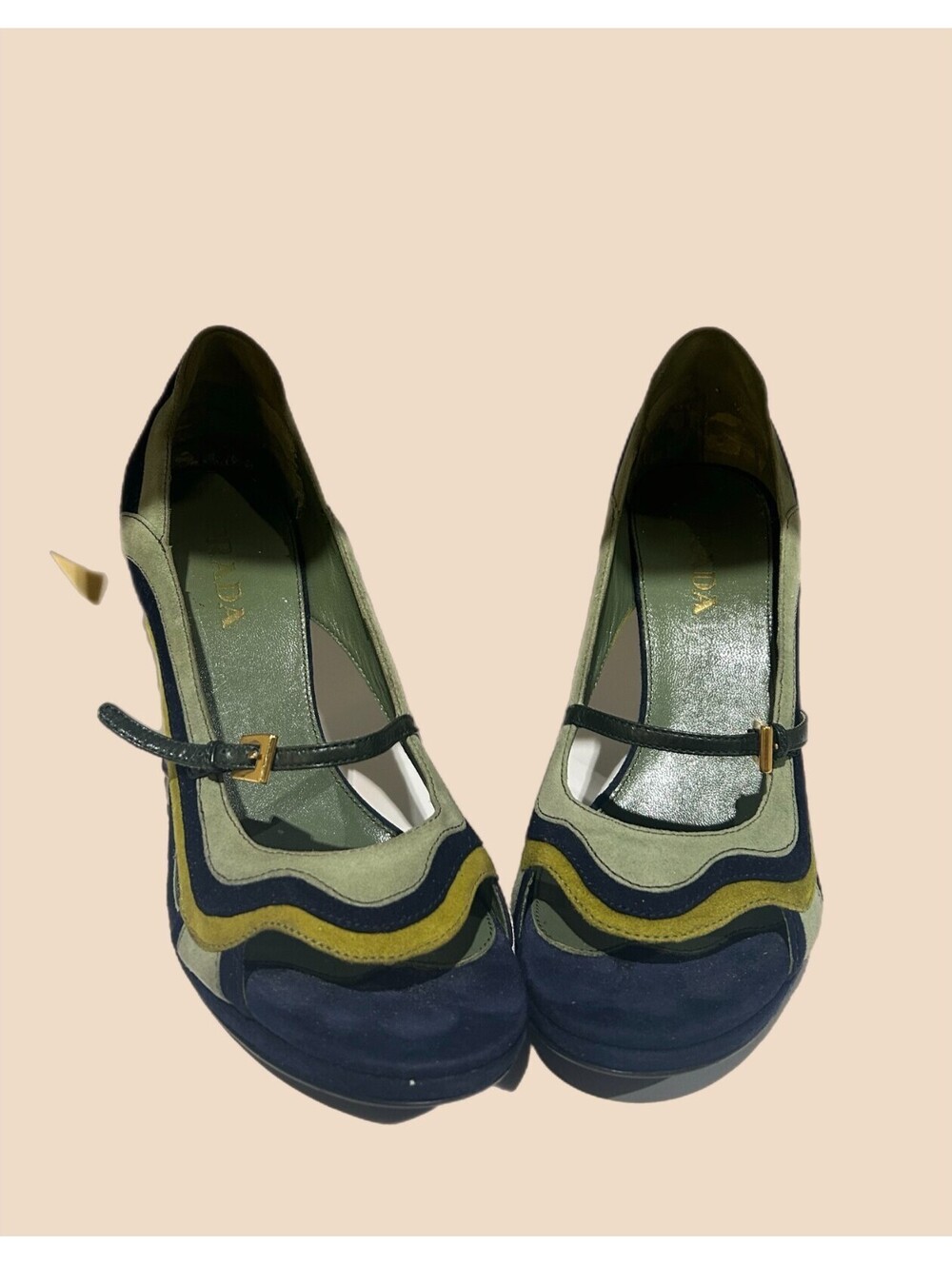 RARE: Vintage Prada SS 2008 Fairy Collection Sculpted Heel Size IT 37/US 7